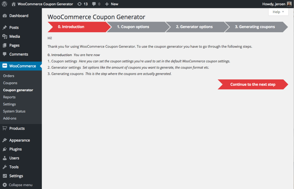 coupon-generator-for-woocommerce-step-0