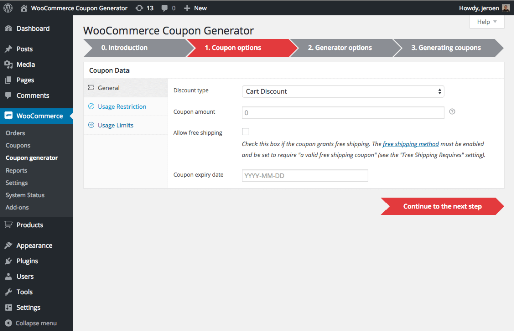 Random Coupon Code Generator Woocommerce